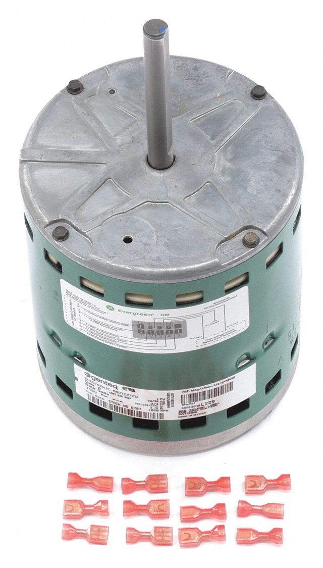 Genteq 3/4 HP ECM Direct Drive Blower Motor,ECM,1050 Nameplate RPM,208-230/277 Voltage,Frame 48 - 6707