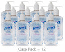 Purell Hand Sanitizer, 12 oz, Pump Bottle, Gel, None, PK 12 - 3659-12