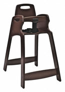Koala High Chair, 17 1/4 in Width (In.), 23 1/2 in Depth (In.), 29.5 in Height (In.), Brown, Plastic - KB833-09