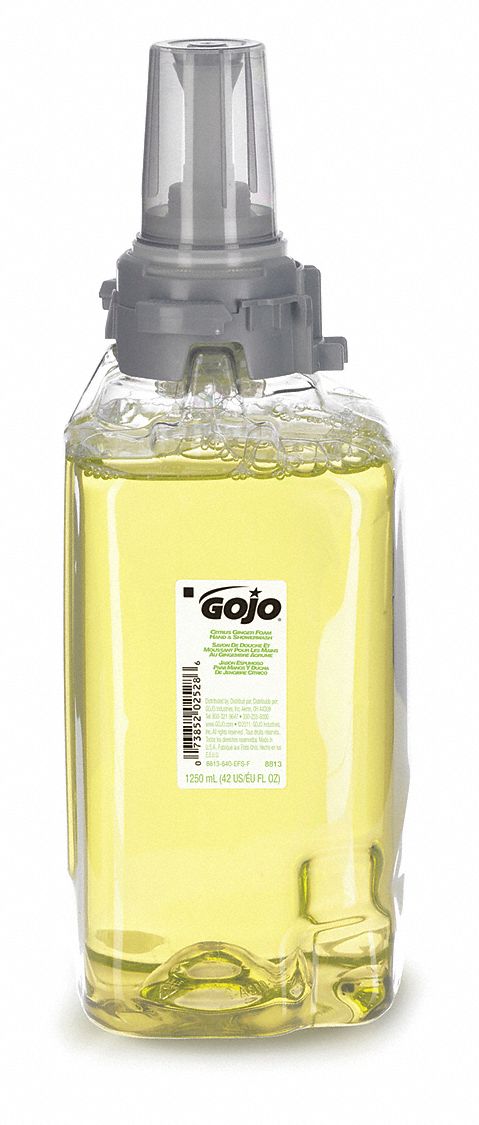 GOJO Foam, Body Wash, Citrus Ginger, 1250mL, Cartridge, PK 3 - 8813-03