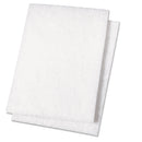 Boardwalk Light Duty Scour Pad, White, 6 X 9, 20/Carton - BWK198
