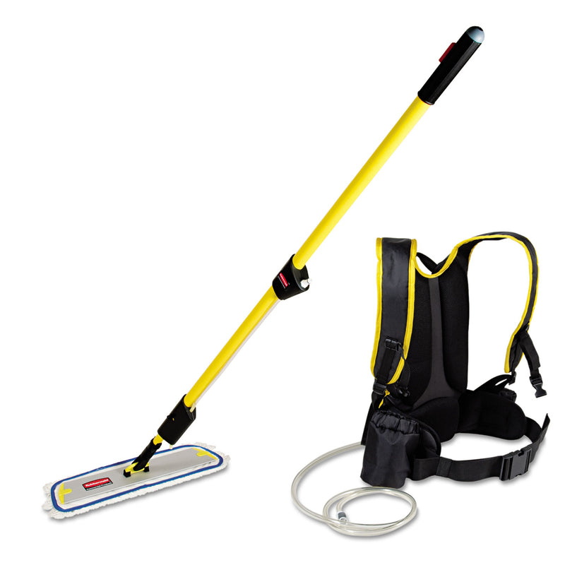 Rubbermaid Flow Finishing System, 56" Handle, 18" Mop Head, Yellow - RCPQ979