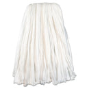 Boardwalk Nonwoven Cut End Edge Mop, Rayon/Polyester, 24Oz, White, 12/Carton - UNSBW224