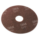 Scotch-Brite Surface Preparation Pad, 13" Diameter, Maroon, 10/Carton - MMMSPP13
