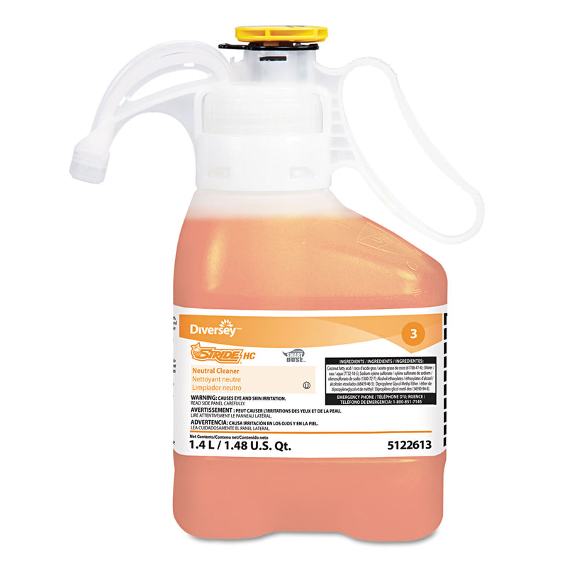 Diversey Stride Neutral Cleaner, Citrus Scent, 1.4 Ml, 2 Bottles/Carton - DVO95122613