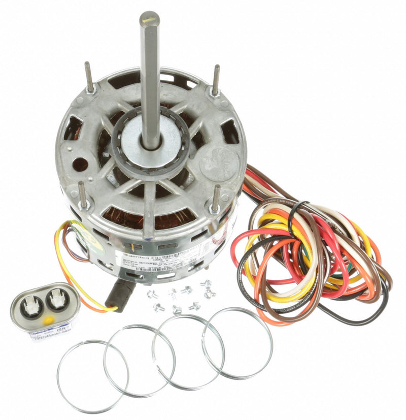 Genteq 1/4 HP Direct Drive Blower Motor, Permanent Split Capacitor, 1075 Nameplate RPM, 277 Voltage - 3D002