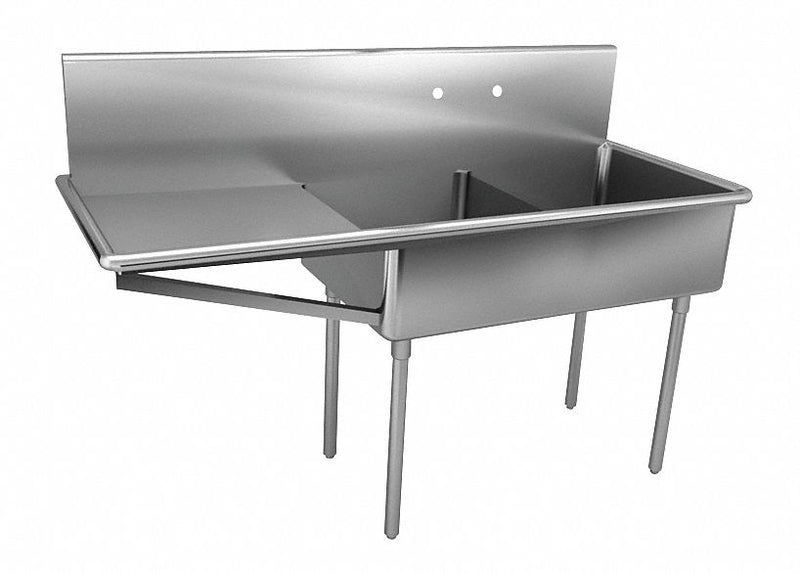 Just Manufacturing Just Manufacturing, Scullery Group Series, 15 in x 24 in, Stainless Steel, Scullery Sink - NSFB-230-24L-2