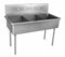 Just Manufacturing Stainless Steel Scullery Sink, Without Faucet, 14 Gauge, Floor Mounting Type - NSFB-372-2-2