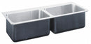 Just Manufacturing 37 in x 22 in x 10 1/2 in Drop-In Sink with Faucet Ledge with 16 in x 16 in Bowl Size - DLX-2237-A-GR-3