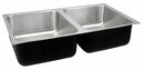 Just Manufacturing 32 in x 18 in x 5 1/2 in Undermount Sink with 14 in x 16 in Bowl Size - UD-ADA-1832-A 5.5 DCR