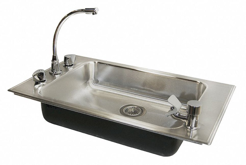 Just Manufacturing Just Manufacturing, Academic ADA Series, 22 in x 16 in, Stainless Steel, Classroom Sink - CRA-ADA-1931-A-GR-3-1 5.5 DCR-T