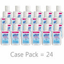 Purell Hand Sanitizer, 2 oz, Squeeze Bottle, Gel, None, PK 24 - 9605-24