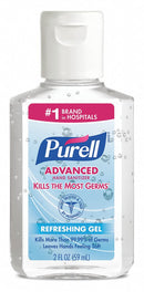 Purell Hand Sanitizer, 2 oz, Squeeze Bottle, Gel, None, PK 24 - 9605-24