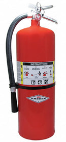 Amerex Fire Extinguisher, Dry Chemical, Monoammonium Phosphate, 20 lb, 10A:120B:C UL Rating - A411
