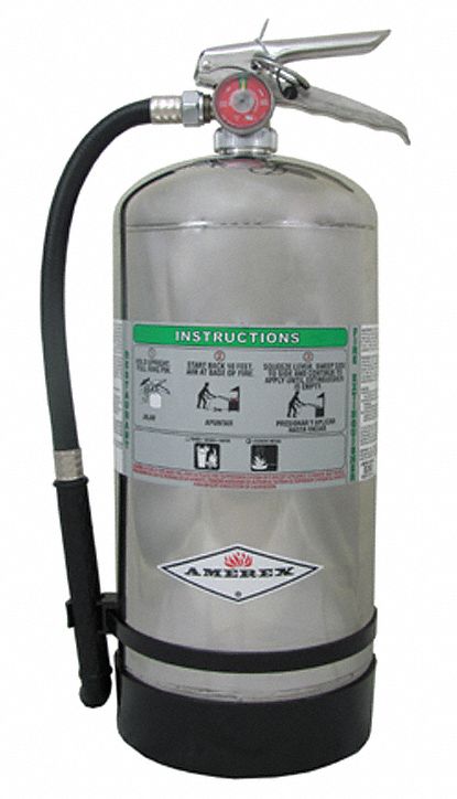 AMEREX Fire Extinguisher: 6 L Extinguisher Capacity, 2A:K, Potassium Citrate/Acetate, Updated Part Number: C260