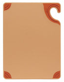 San Jamar Cutting Board, Co-Polymer, Brown, 12" Length, 9" Width, 3/8" Thickness - CBG912BR