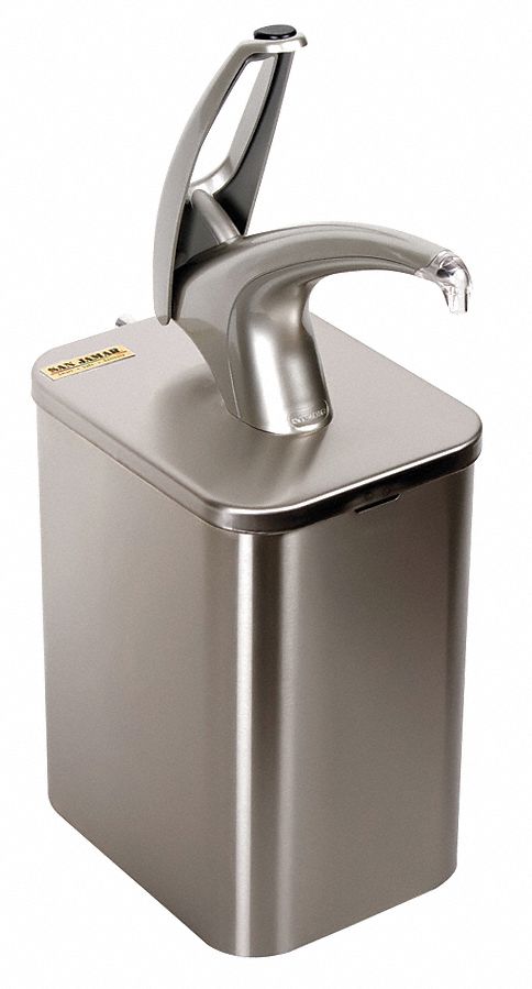 San Jamar Frontline Cntrtop Pump, Metal Finish - P4900