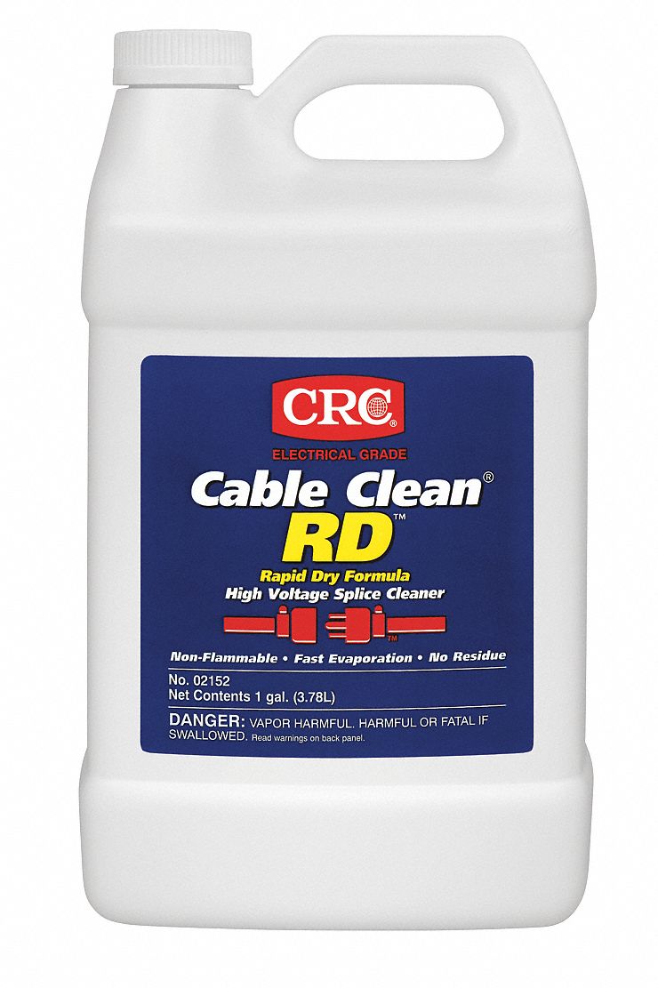CRC Electrical Cable Cleaner, 1 gal Jug, Unscented Liquid, 1 EA - 2152