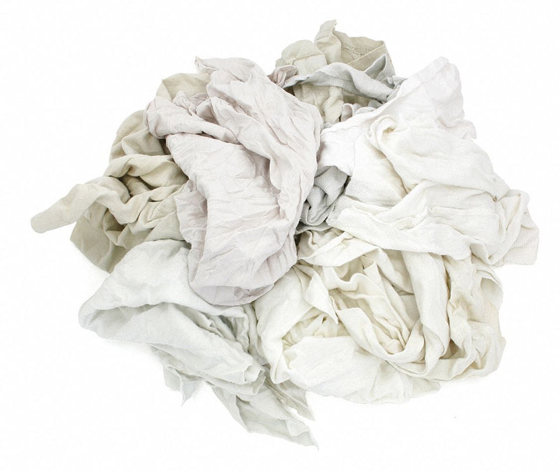 Top Brand Cloth Rag, T-Shirt, White, Varies, 25 lb - 340-25N ...