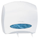Kimberly-Clark Jrt Jr. Escort Jumbo Roll Bath Tissue Dispenser, 16 X 5.75 X 13.88, Pearl White - KCC09508