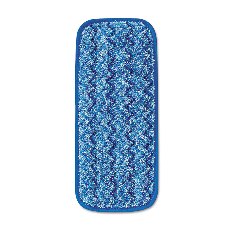 Rubbermaid Microfiber Wall/Stair Wet Mopping Pad, Blue, 13 3/4W X 5 1/2D X 1/2H - RCPQ820BLU