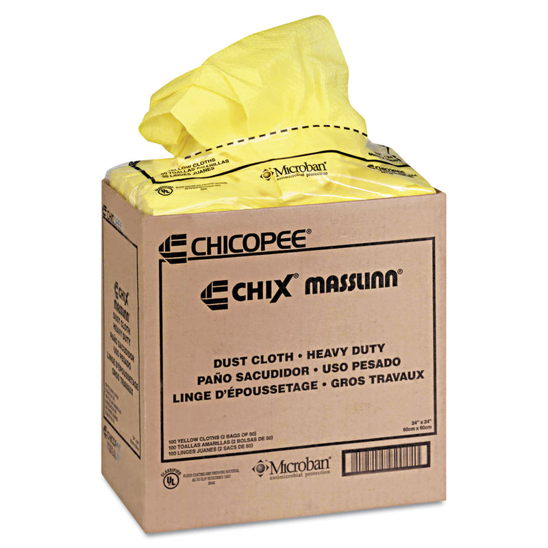 Chix Masslinn Dust Cloths, 24 X 24, Yellow, 150/Carton - CHI8673 ...