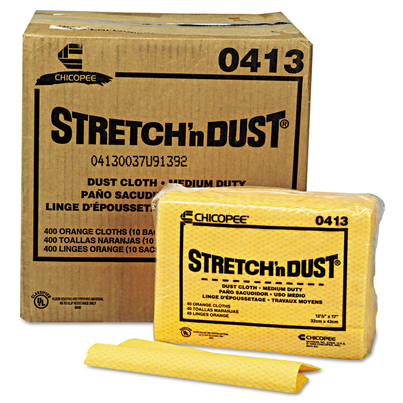 Chix Stretch 'N Dust Cloths, 12 3/5 X 17, Yellow, 400/Carton - CHI0413