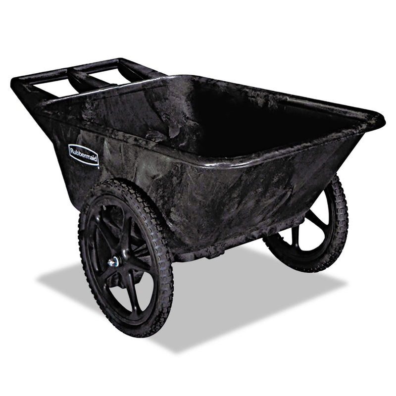 Rubbermaid Big Wheel Agriculture Cart, 300-Lb Capacity, 32.75W X 58D X 28.25H, Black - RCP5642BLA