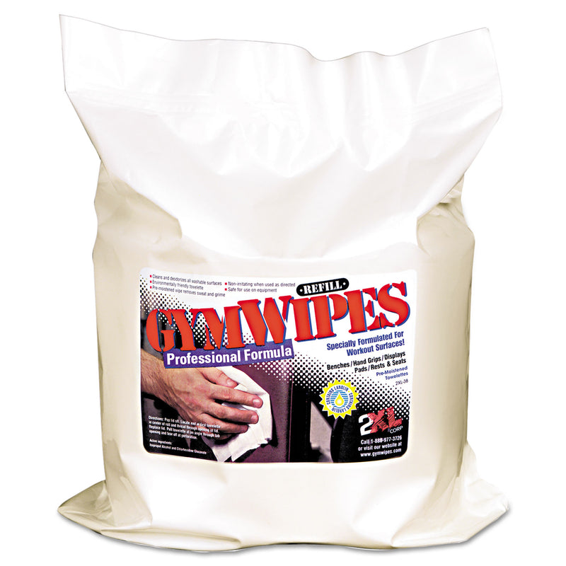 2XL Gym Wipes Professional, 6 X 8, Unscented, 700/Pack, 4 Packs/Carton - TXLL38