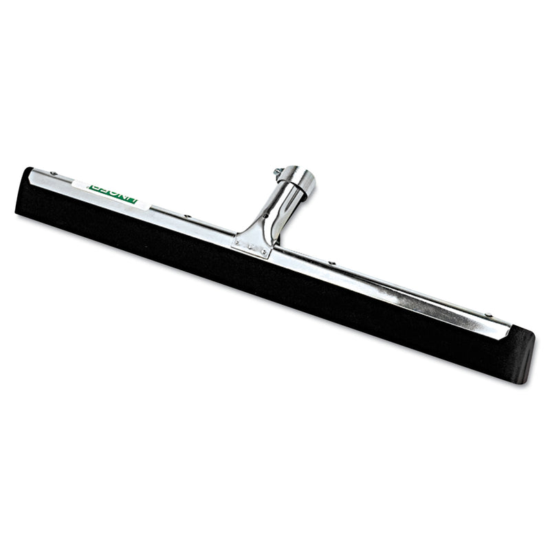 Unger Water Wand Standard Floor Squeegee, 18" Wide Blade, Black Rubber, Insert Socket - UNGMW450
