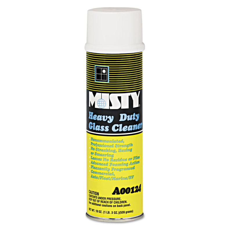 Misty Heavy-Duty Glass Cleaner, Citrus, 20Oz Aerosol, 12/Carton - AMR1001482