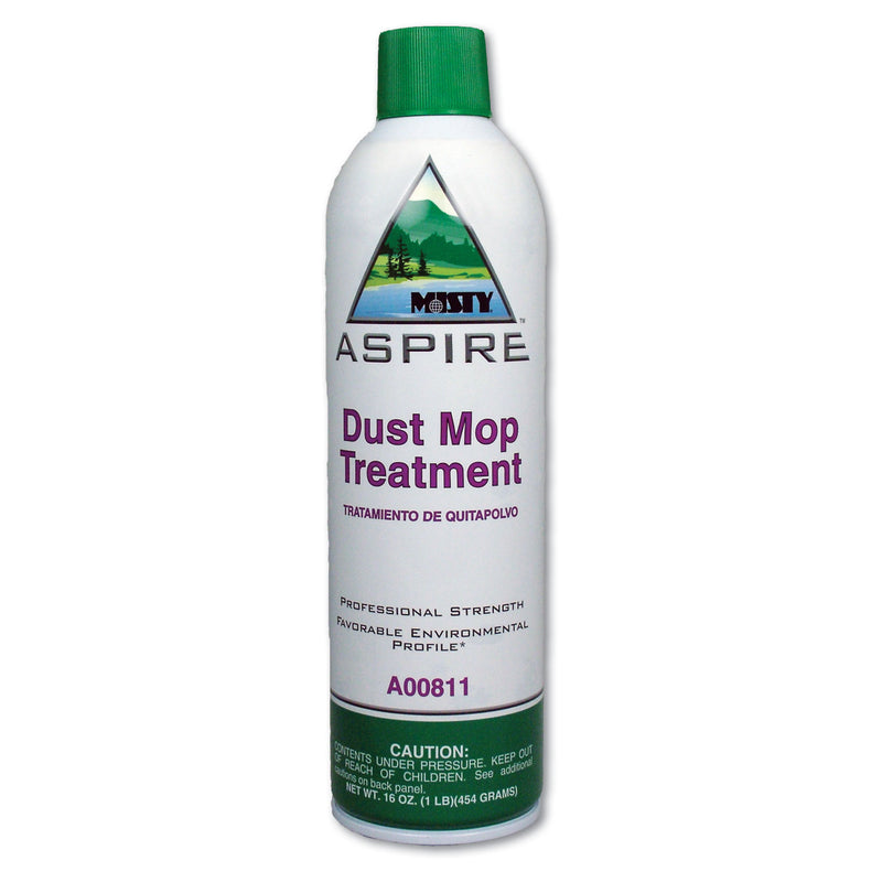 Misty Aspire Dust Mop Treatment, Lemon Scent, 20 Oz. Aerosol Can, 12/Carton - AMR1038049