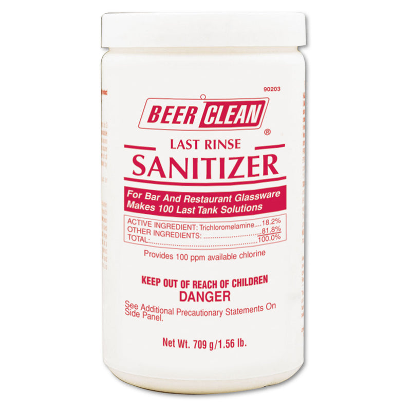 Diversey Beer Clean Last Rinse Glass Sanitizer, Powder, 25 Oz Container - DVO90203