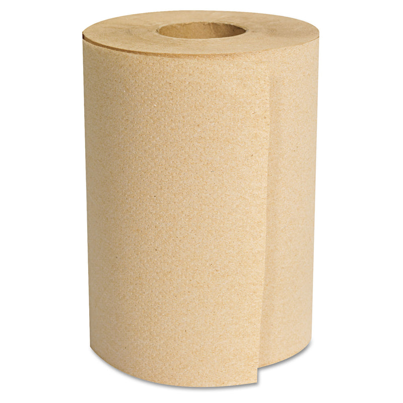 GEN Hardwound Roll Towels, Natural, 8" X 350Ft, 12 Rolls/Carton - GEN1805