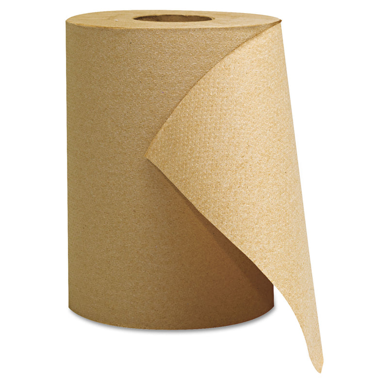 Paper Towel Rolls, Natural, 8 x 350 ft, 12 Rolls per Case