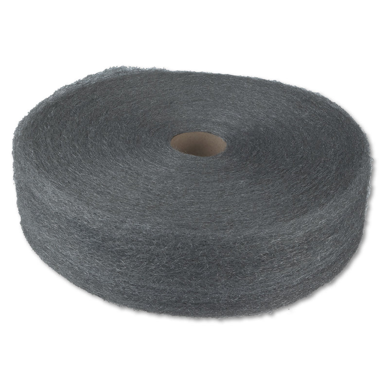 GMT Industrial-Quality Steel Wool Reel, #1 Medium, 5-Lb Reel, 6/Carton - GMA105044