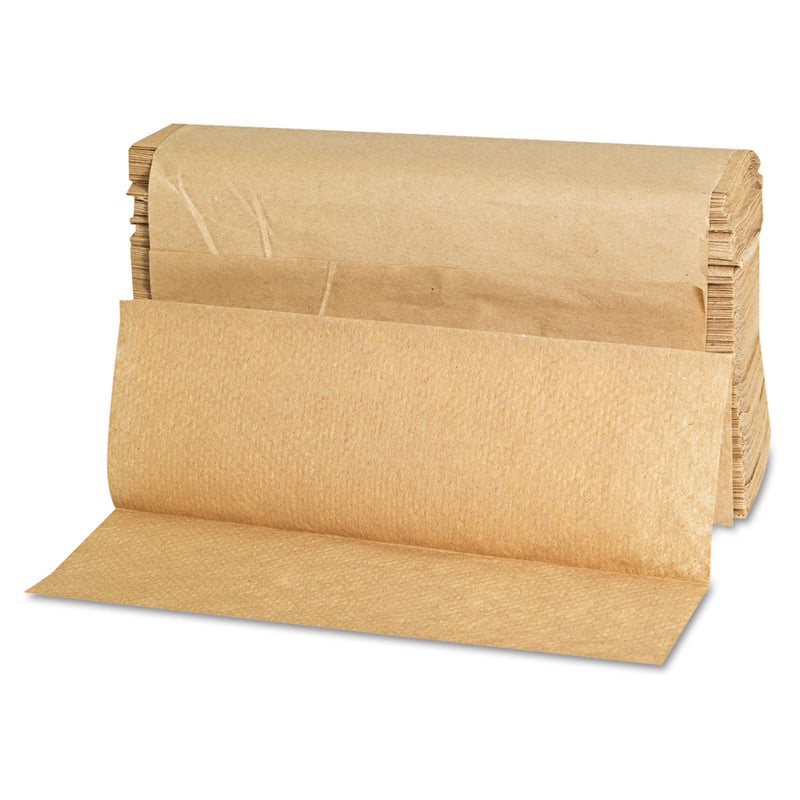 GEN Folded Paper Towels, Multifold, 9 X 9 9/20, Natural, 250 Towels/Pk, 16 Packs/Ct - GEN1508