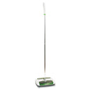 Scotch-Brite Quick Floor Sweeper, Rubber Bristles, 42" Aluminum Handle, White - MMMM007CCW