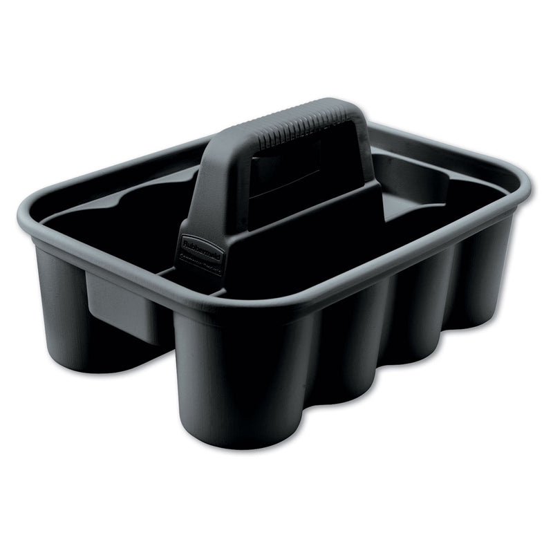Rubbermaid Deluxe Carry Caddy, 8-Compartment, 15W X 7.4H, Black - RCP315488BLA