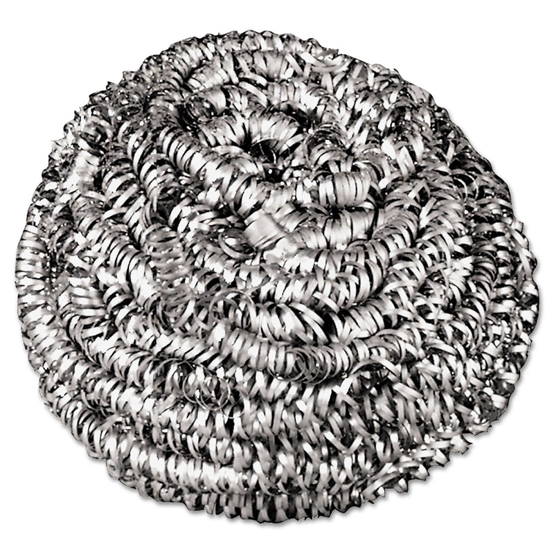 Boardwalk Stainless Steel Scrubbers, Medium Size, 72/Carton - BWK35