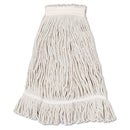 Boardwalk Mop Head, Loop Web/Tailband, Value Standard, Cotton, No. 32, White, 12/Carton - BWK4032C