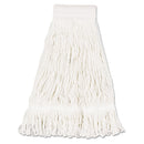 Boardwalk Mop Head, Pro Loop Web/Tailband, Premium Saddleback Head, Ctn, 24-Oz., Wh, 12/Ct - BWK524C