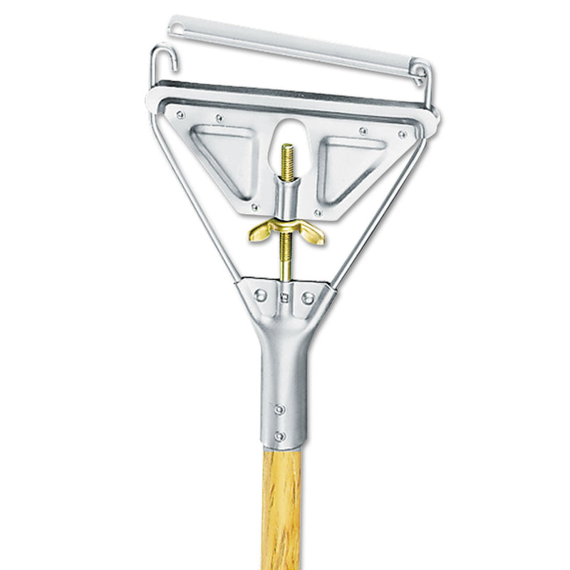 Boardwalk Quick Change Metal Head Wooden Mop Handle, Junior, 7/8 Dia X 54, Natural - BWK601