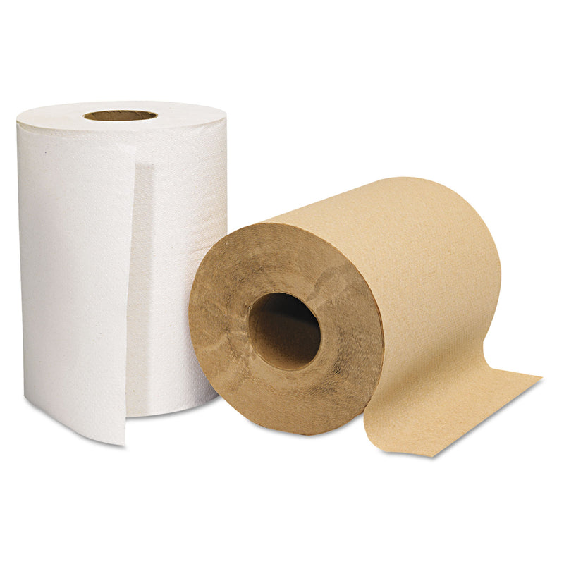 GEN Hardwound Roll Towels, Natural, 8" X 350Ft, 12 Rolls/Carton - GEN1805