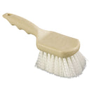Boardwalk Utility Brush, Nylon Fill, 9" Long, Tan Handle - BWK4408