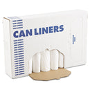Boardwalk Low-Density Waste Can Liners, 16 Gal, 0.4 Mil, 24" X 32", White, 500/Carton - BWK2432EXH
