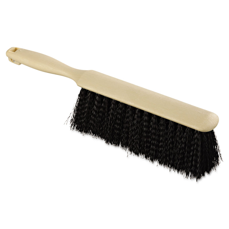 Boardwalk Counter Brush, Polypropylene Fill, 8" Long, Tan Handle - BWK5308