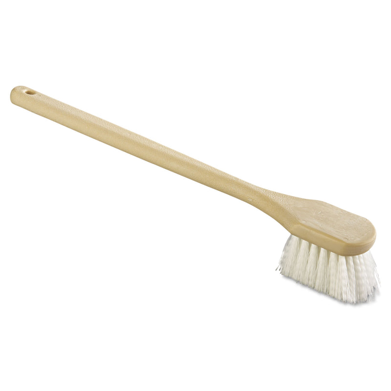 Boardwalk Utility Brush, Nylon Fill, 20" Long, Tan Handle - BWK4420