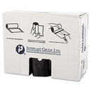 Inteplast High-Density Commercial Can Liners, 60 Gal, 22 Microns, 38" X 60", Black, 150/Carton - IBSS386022K