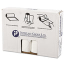 Inteplast High-Density Commercial Can Liners Value Pack, 33 Gal, 14 Microns, 33" X 39", Clear, 250/Carton - IBSVALH3340N16